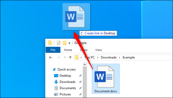 Create A Desktop Shortcut To A Specific Application