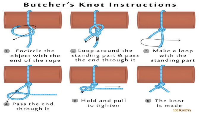 Easy Steps To Tie A Butchers Knot