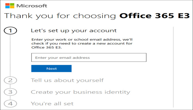 Sign Up For The Microsoft 365 Trial