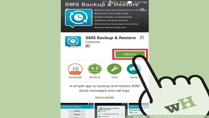 Use A Text Message Recovery App.