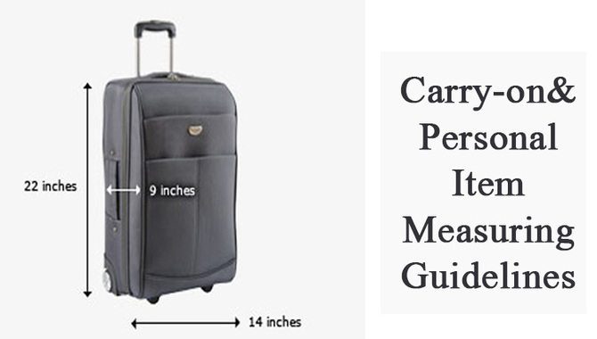 Carry-on & Personal Item Measuring Guidelines
