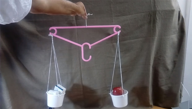 Measure The Weight With A Hand-made Balance