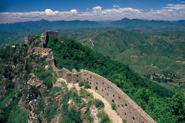 Thin section of the Great wall near Beijing