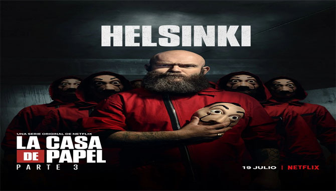 Helsinki Structure in Money Heist