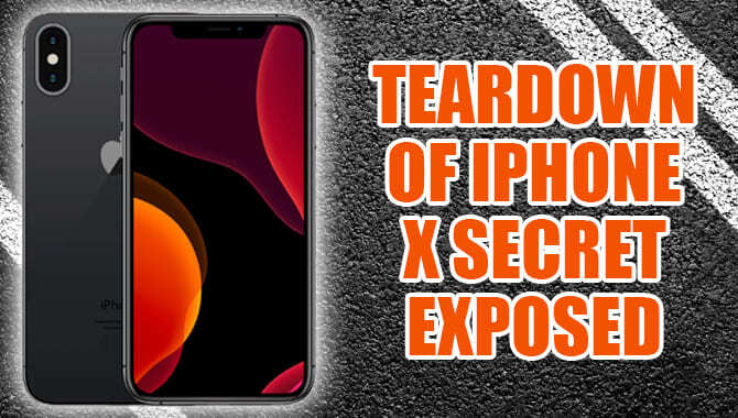 Teardown of iPhone X