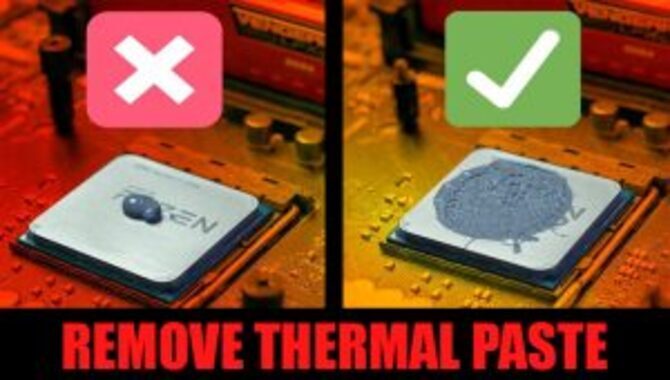 How To Remove Thermal Paste