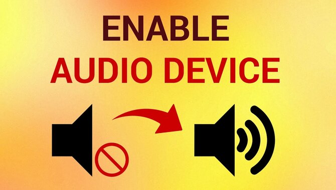 Turn On Audio Devices
