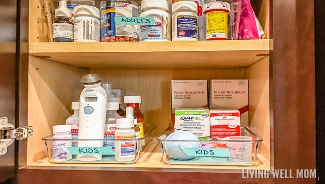 Keep Your Medication Cabinets Clean And Organized.