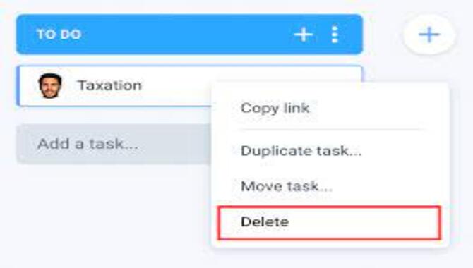 Deleting Tasks With A Right-Click