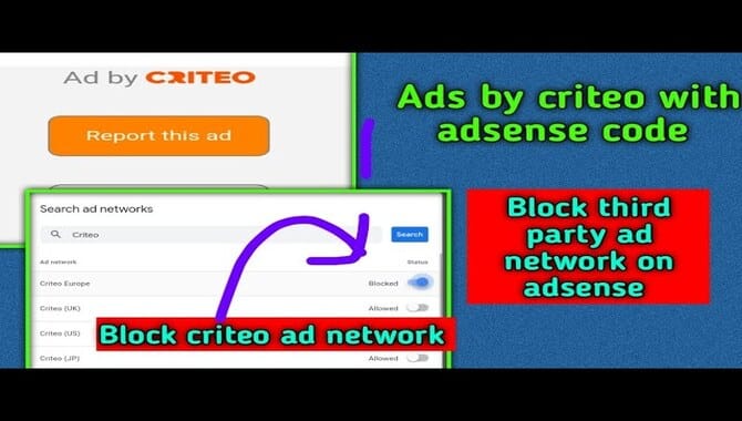 Disabling Ads Through Third-Party Ad Networks