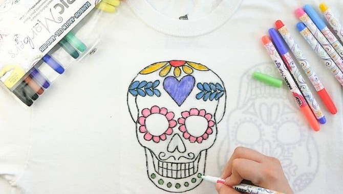 Draw A Design On The Fabric With A Permanent Marker