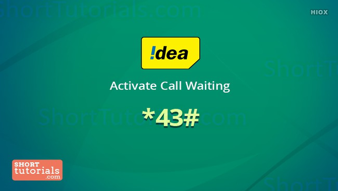 Enable Call Waiting